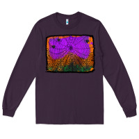 Plum halloween spider web background Long Sleeve Tee - Jasminsmagicworld
