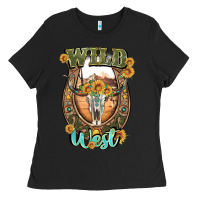 Black wild west Ladies Tee - Artiststas