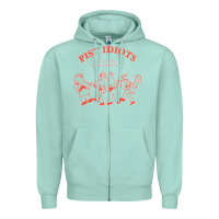 Seafoam pist idiots Zipper Hoodie - lanVoArt