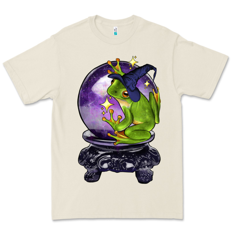 Halloween Frog With Crystal Ball Premium Tee by LillyAllenDesigns | Teevron