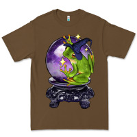 Cacao Halloween Frog With Crystal Ball Premium Tee - LillyAllenDesigns