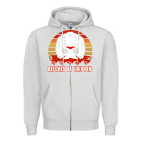 Dove Grey Halloween Bitches Be Trippin Jason Mask Zipper Hoodie - lanVoArt