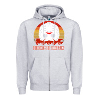 Heather Grey Halloween Bitches Be Trippin Jason Mask Zipper Hoodie - lanVoArt