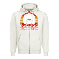 Oatmeal Heather Halloween Bitches Be Trippin Jason Mask Zipper Hoodie - lanVoArt