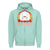 Seafoam Halloween Bitches Be Trippin Jason Mask Zipper Hoodie - lanVoArt