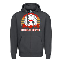 Smoke Halloween Bitches Be Trippin Jason Mask Zipper Hoodie - lanVoArt