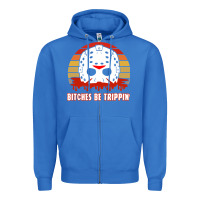 True Royal Halloween Bitches Be Trippin Jason Mask Zipper Hoodie - lanVoArt