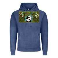 Vintage Denim cute panda Vintage Hoodie - TumblerDesignByShophia