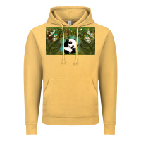 Vintage Mustard cute panda Vintage Hoodie - TumblerDesignByShophia