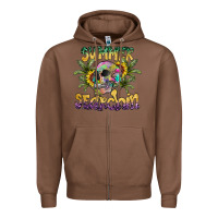 Chestnut Summer Searchin Zipper Hoodie - CowhideDigitalArt