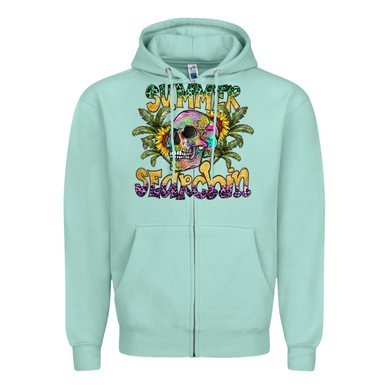 Summer Searchin Zipper Hoodie by CowhideDigitalArt | Teevron