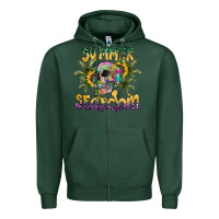 Sports Green Summer Searchin Zipper Hoodie - CowhideDigitalArt