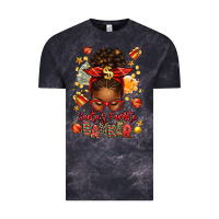 Cloud Black santa favorite banker afro messy bun Vintage Tee - texasbilliewilder