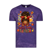 Cloud Purple santa favorite banker afro messy bun Vintage Tee - texasbilliewilder
