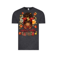 Vintage Black santa favorite banker afro messy bun Vintage Tee - texasbilliewilder