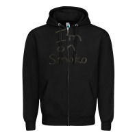 Black handwritten i'm on smoko hot australian lingo the chats Zipper Hoodie - lanVoArt