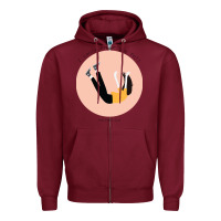 Burgundy half alive the fall Zipper Hoodie - lanVoArt