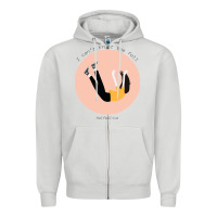 Dove Grey half alive the fall Zipper Hoodie - lanVoArt