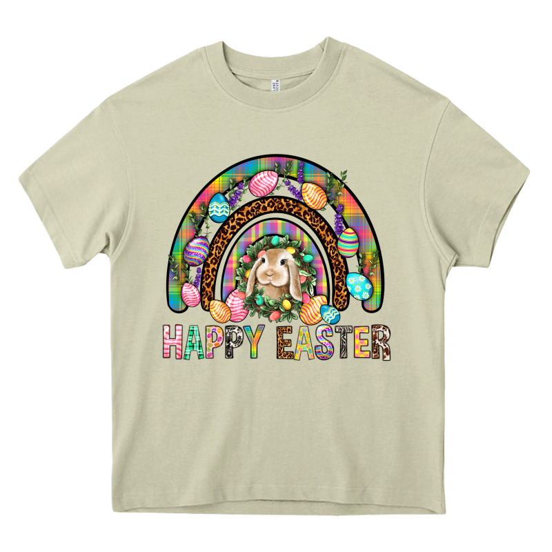 Happy Easter Rainbow Heavy Core Tee by BundleAndBundleShop | Teevron