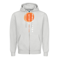 Dove Grey kyoto tachibana Zipper Hoodie - lanVoArt
