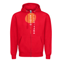 Red kyoto tachibana Zipper Hoodie - lanVoArt