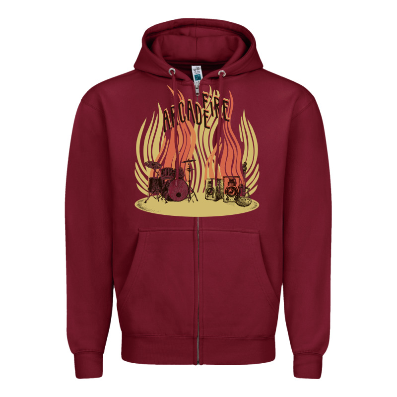 The Arcade Fire Zipper Hoodie by lanVoArt | Teevron