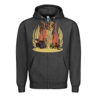 Charcoal Heather the arcade fire Zipper Hoodie - lanVoArt