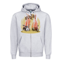 Heather Grey the arcade fire Zipper Hoodie - lanVoArt