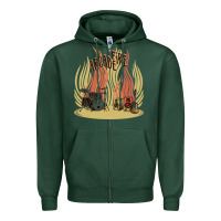 Sports Green the arcade fire Zipper Hoodie - lanVoArt