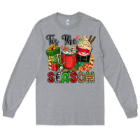 Heather Grey tis the season Long Sleeve Tee - CowGirlArtShop