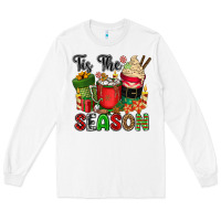 White tis the season Long Sleeve Tee - CowGirlArtShop