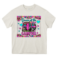 Cream queen of the camper Heavy Core Tee - JahusDesignShop