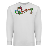 Dove Grey merry christmas western Premium Sweatshirt - CowhideDigitalArt