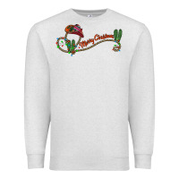 Oatmeal Heather merry christmas western Premium Sweatshirt - CowhideDigitalArt