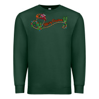 Sports Green merry christmas western Premium Sweatshirt - CowhideDigitalArt
