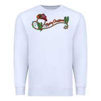 White merry christmas western Premium Sweatshirt - CowhideDigitalArt