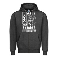 Charcoal Heather melt banana Zipper Hoodie - lanVoArt