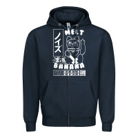 Navy melt banana Zipper Hoodie - lanVoArt