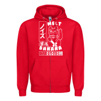 Red melt banana Zipper Hoodie - lanVoArt