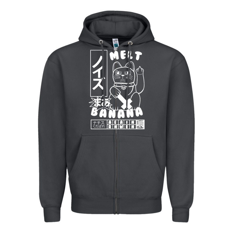 Melt Banana Zipper Hoodie by lanVoArt | Teevron