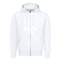 White melt banana Zipper Hoodie - lanVoArt