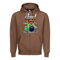 Chestnut animal drummer pearl drums Zipper Hoodie - lanVoArt