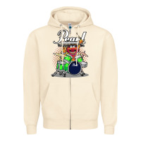 Sandshell animal drummer pearl drums Zipper Hoodie - lanVoArt