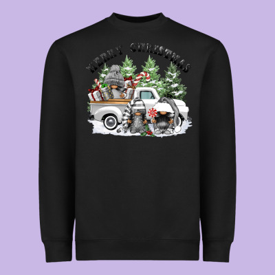 Merry Christmas Gnomies Heavyweight Sweatshirt Designed By Fadigitalartstudio