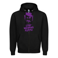 Black gogol bordello start wearing purple Zipper Hoodie - lanVoArt