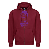 Burgundy gogol bordello start wearing purple Zipper Hoodie - lanVoArt