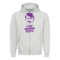 Dove Grey gogol bordello start wearing purple Zipper Hoodie - lanVoArt