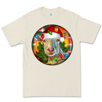 Bone Saanen Goat Christmas Premium Tee - LillyAllenDesigns