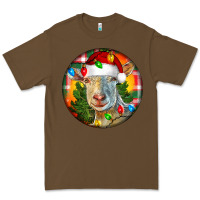 Cacao Saanen Goat Christmas Premium Tee - LillyAllenDesigns