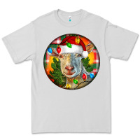 Dove Grey Saanen Goat Christmas Premium Tee - LillyAllenDesigns